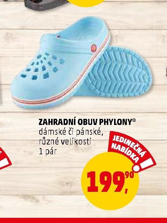 ZAHRADNÍ OBUV PHYLONY