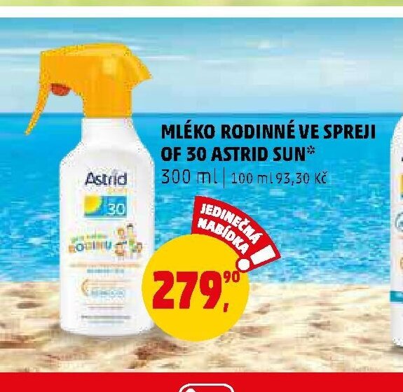 MLÉKO RODINNÉ VE SPREJI OF 30 ASTRID SUN