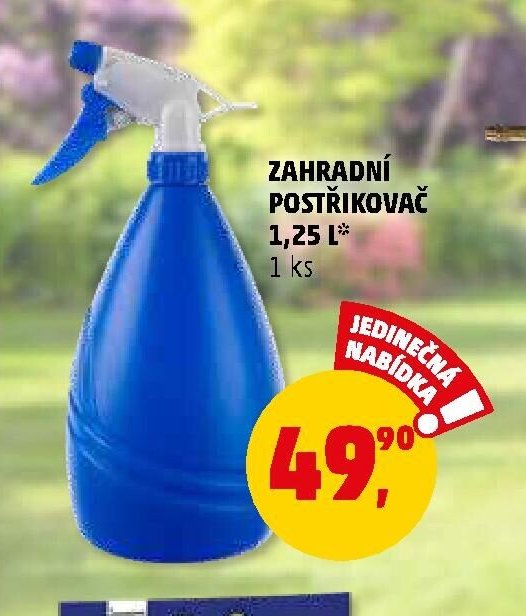 Zahradní postřikovač 1,25 l