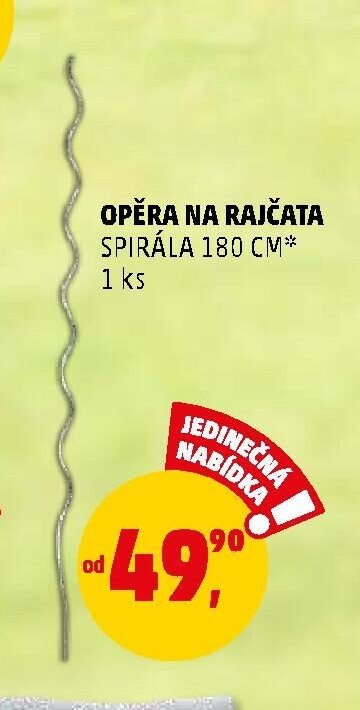 Opěra na rajčata spirála 180 cm