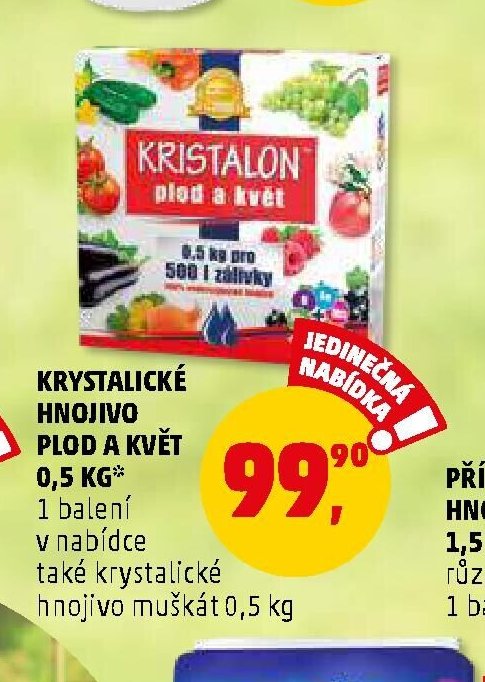 Krystalické hnojivo plod a květ 0,5 kg