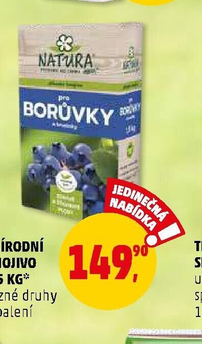 Přírodní hnojivo pro borůvky 1,5 kg