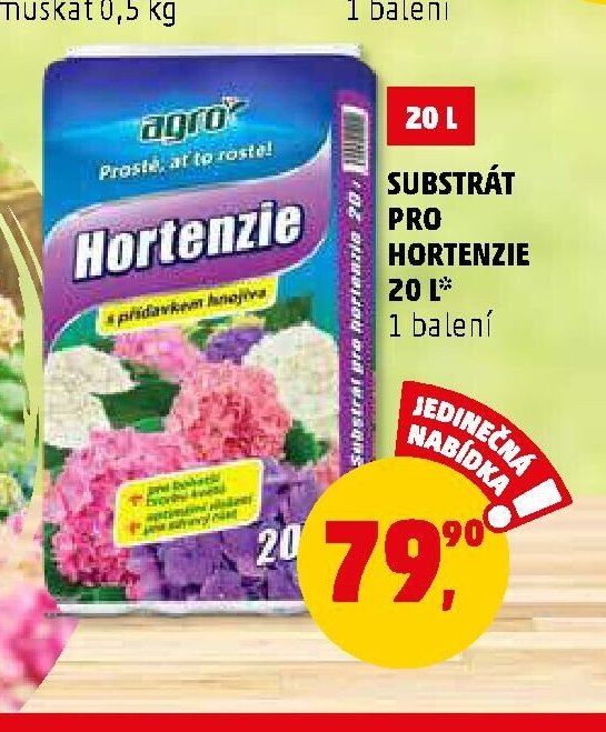 Substrát pro hortenzie 20 l