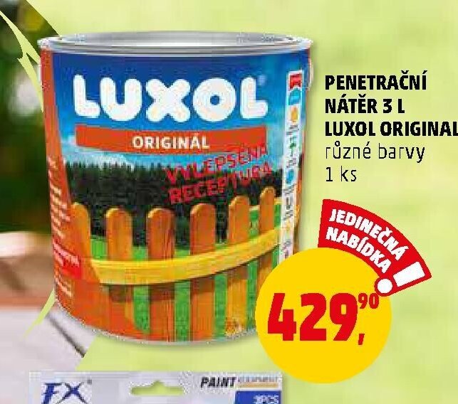 PENETRAČNÍ NÁTĚR 3 L LUXOL ORIGINAL