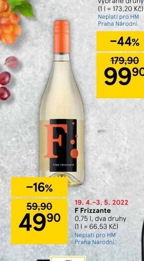 F Frizzante 0,75 l