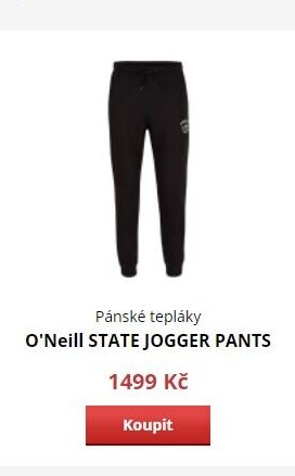 Pánské tepláky O'Neill STATE JOGGER PANTS