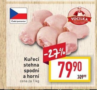 Kuřecí stehna spodní a horní