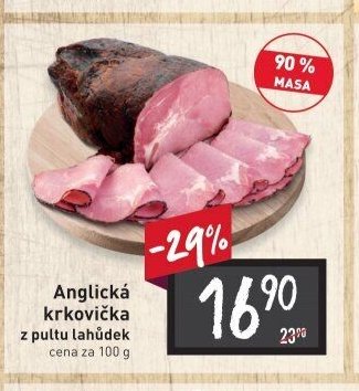 Anglická krkovička z pultu lahůdek