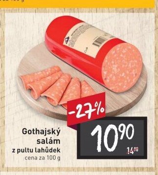 Gothajský salám z pultu lahůdek