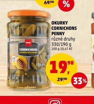 Okurky Cornichons Penny