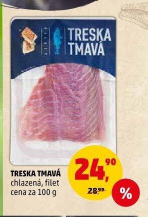 TRESKA TMAVÁ chlazená, filet