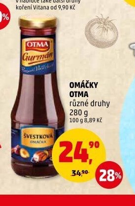OMÁČKY OTMA různé druhy 280 g