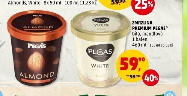 Zmrzlina Premium Pegas