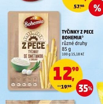 Tyčinky z pece Bohemia různé druhy