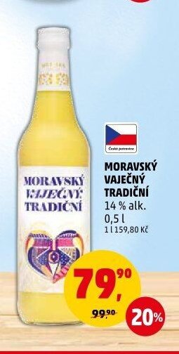 Moravský vaječný tradiční 14% alk. 0,5 l