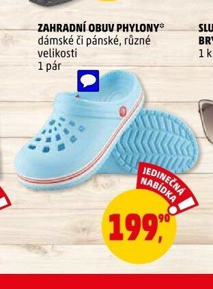 ZAHRADNÍ OBUV PHYLONY
