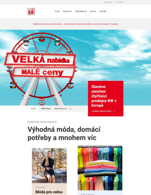 akční leták Kik textil 27.4.2022-3.5.2022
