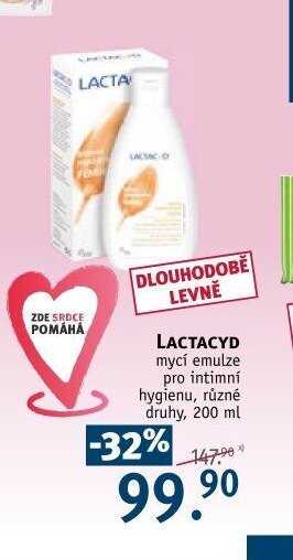 LACTACYD mycí emulze pro intimní hygienu