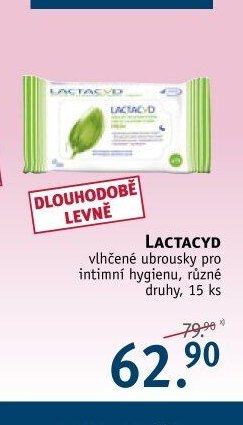 LACTACYD vlhčené ubrousky pro intimní hygienu