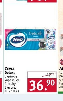 Zewa Deluxe papírové kapesníky