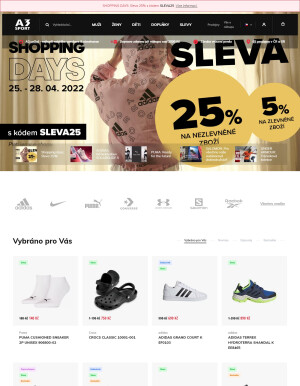 akční leták A3 SPORT 27.4.2022-3.5.2022