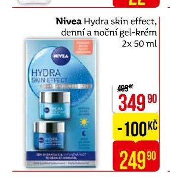 Nivea Hydra skin effect, denní a noční gel-krém 2x 50 ml