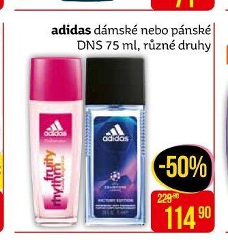 adidas dámské nebo pánské DNS 75 ml, různé druhy