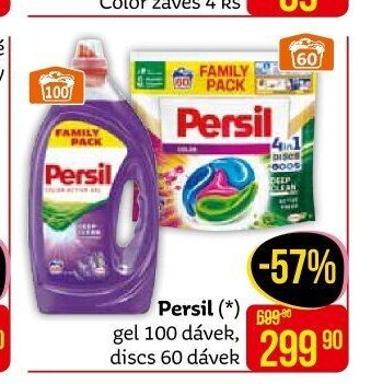 Persil gel 100 dávek, discs 60 dávek