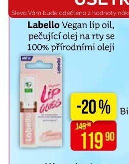 Labello Vegan lip oil, pečující olej na rty