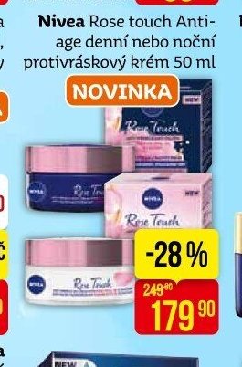Nivea Rose touch Anti-age denní nebo noční protivráskový krém 50 ml