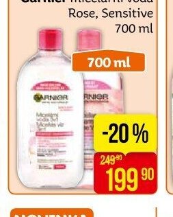 Garnier micelární voda Rose, Sensitive 700 ml