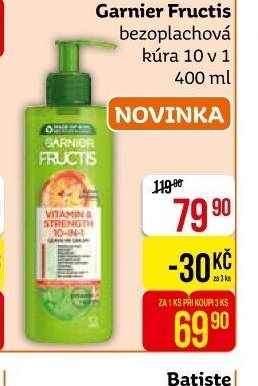 Garnier Fructis bezoplachová kúra 10 v 1 400 ml