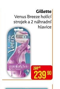 Gillette Venus Breeze holicí strojek a 2 náhradní hlavice