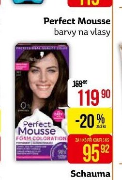 Perfect Mousse barvy na vlasy
