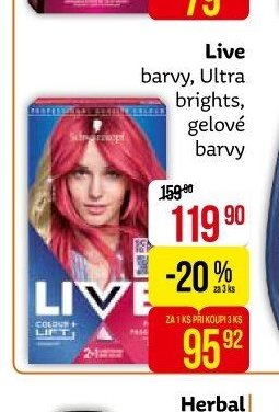 Live barvy, Ultra brights, gelové barvy