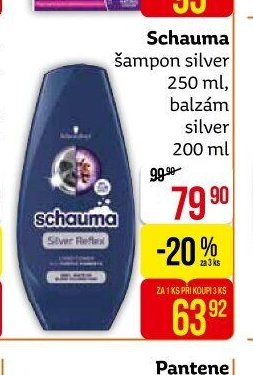 Schauma šampon silver 250 ml, balzám silver 200 ml