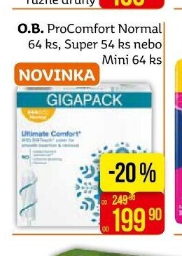 O.B. ProComfort Normal 64 ks, Super 54 ks nebo Mini 64 ks
