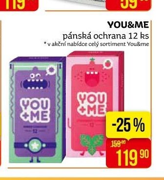 YOU&ME pánská ochrana 12 ks