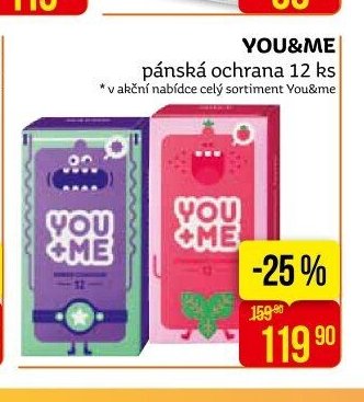 YOU&ME pánská ochrana 12 ks