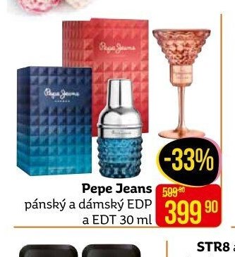 Pepe Jeans pánský a dámský EDP a EDT 30 ml