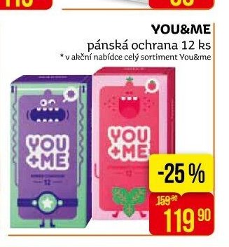 YOU&ME pánská ochrana 12 ks