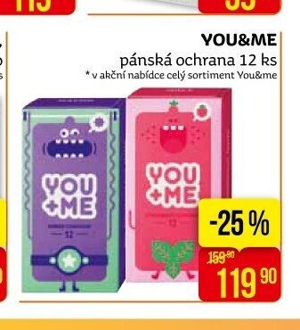 YOU&ME pánská ochrana 12 ks