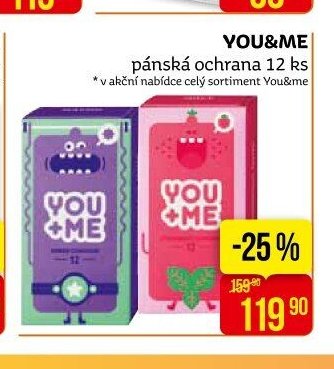 YOU&ME pánská ochrana 12 ks