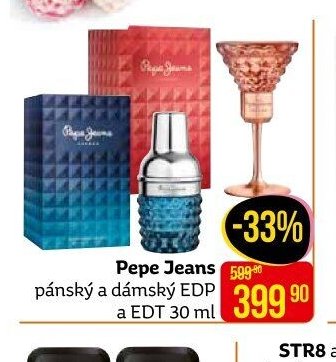 Pepe Jeans pánský a dámský EDP a EDT 30 ml