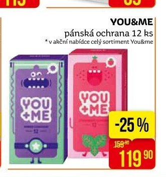YOU&ME pánská ochrana 12 ks