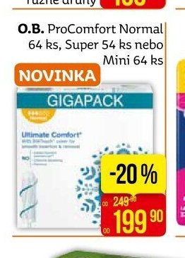 O.B. ProComfort Normal 64 ks, Super 54 ks nebo Mini 64 ks