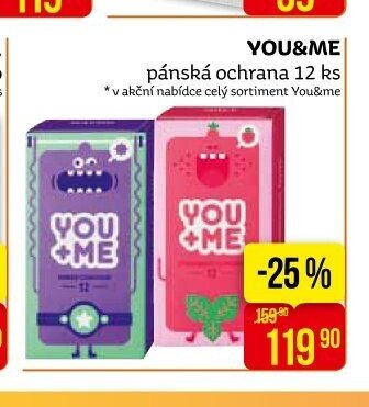 YOU&ME pánská ochrana 12 ks