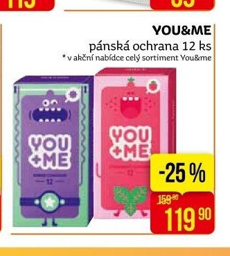 YOU&ME pánská ochrana 12 ks