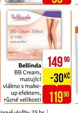 Bellinda BB Cream, matující vlákno s make-up efektem, různé velikosti