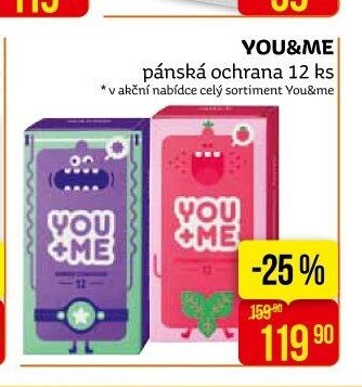 YOU&ME pánská ochrana 12 ks